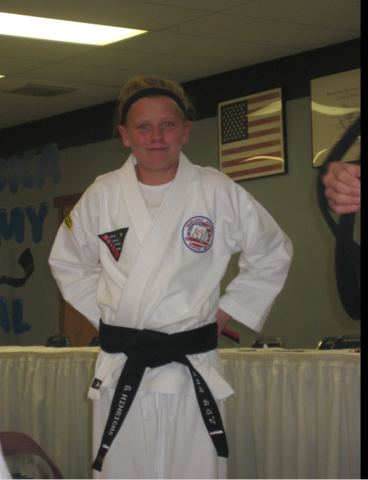 I got my black belt in taekwondo
