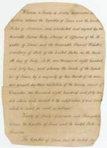 Texas government to negotiate a peace treaty