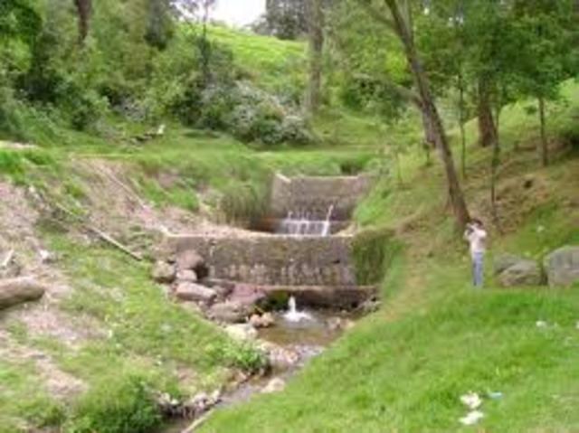 Quebrada Arzobispo convertida en  Río Salitre