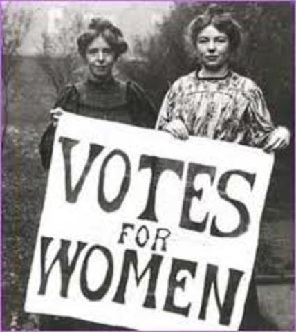 Women in British Columbia and Ontario get the right to vote