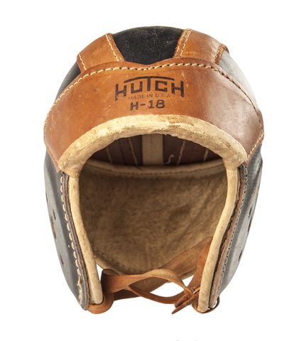 Hard leather helmet