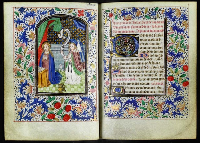 Intaglio is first used for book illustration for a Flemish book