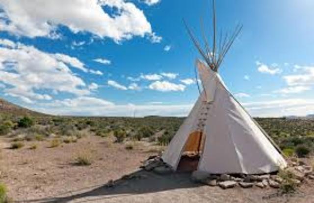 native american 1400s Teepee