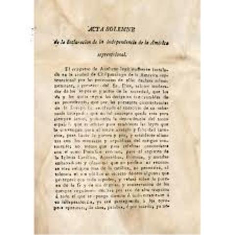 Acta Solemne de declaración de la Independencia de América septentrional