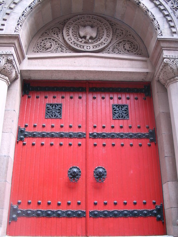 German Monk Martin Luther nails his nintey five theses to church door