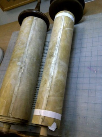 1st Torah Repair done all by myself!