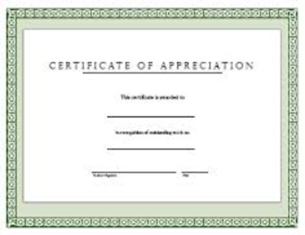 Student Appreciation Award