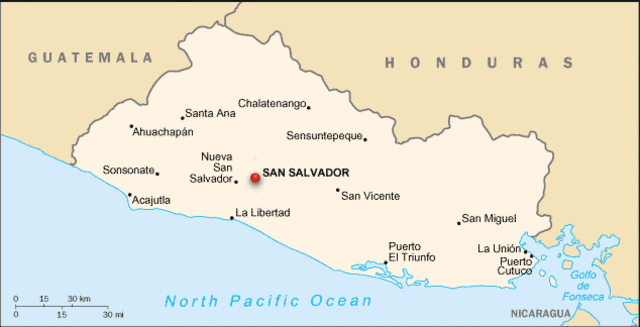 Christopher Columbus lands in San Salvador