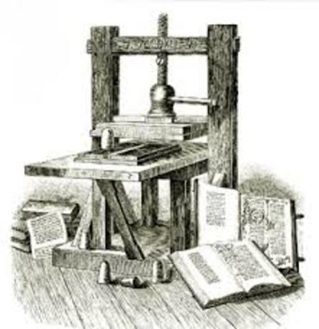Johannes Gutenberg - printing press