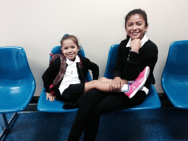 Sisters first day of school
