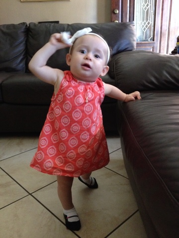 My little sister Camilas first two steps