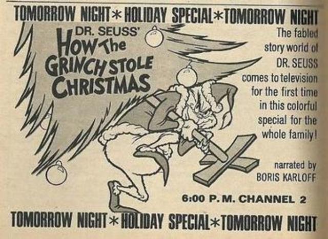 How the Grinch Stole Christmas first time on cbs