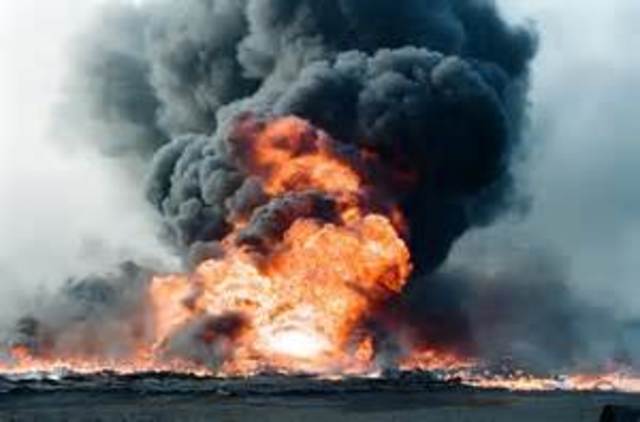 Kuwait oil fire