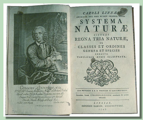 Carlos Linneo y su obra “Sistema Naturae"