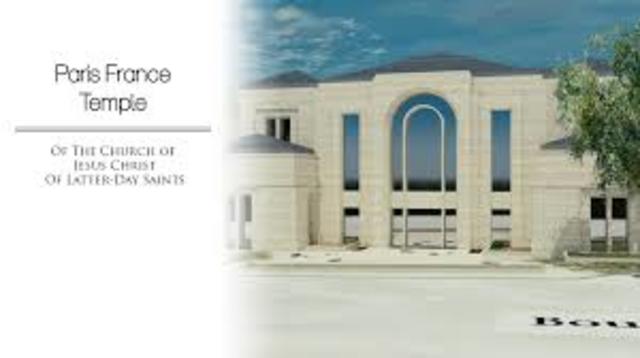 Paris Temple building is announced