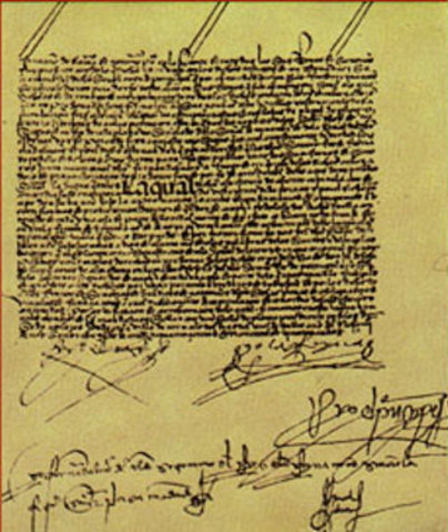Treaty of Tordesillas is signed