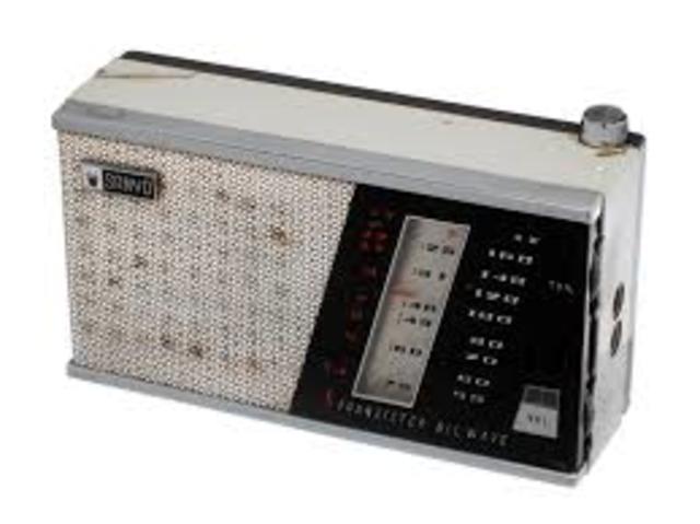 My Dad got his first transistor radio.