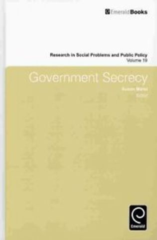 Susan Maret "Government Secrecy"
