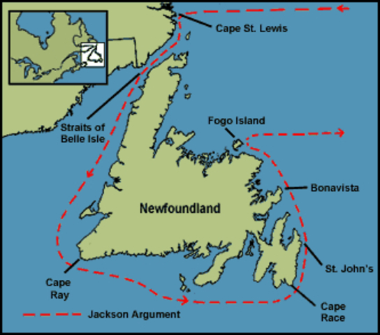 Cabot discovers Atlantic Canada