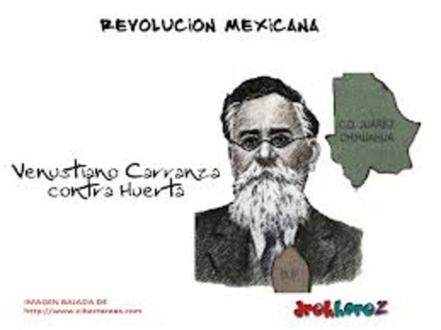 Venustiano Carranza desconoce al gobierno del general Huerta