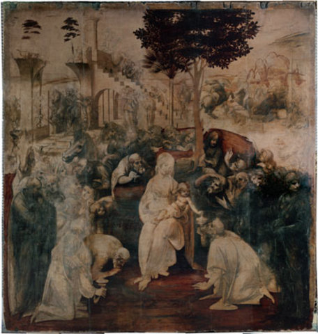 He painted The Adoration of the Magi and left for Milan.