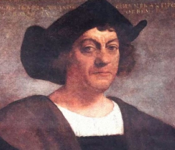 Christopher Columbus lands in San Salvador