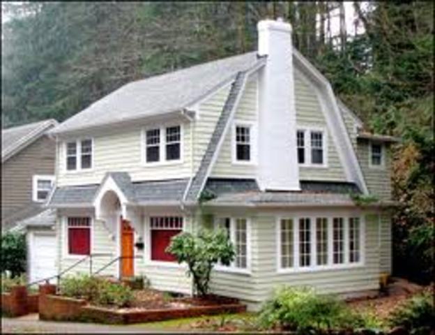 Dutch Colonial with Gambrel roof