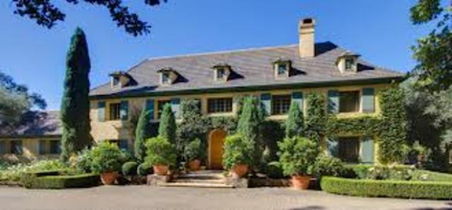 french manor with mansard roof