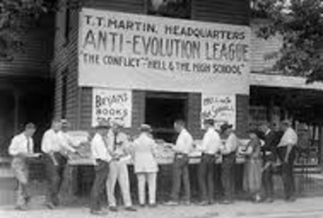 The State of Tennessee v. John Thomas Scopes (Scopes Monkey Trial)