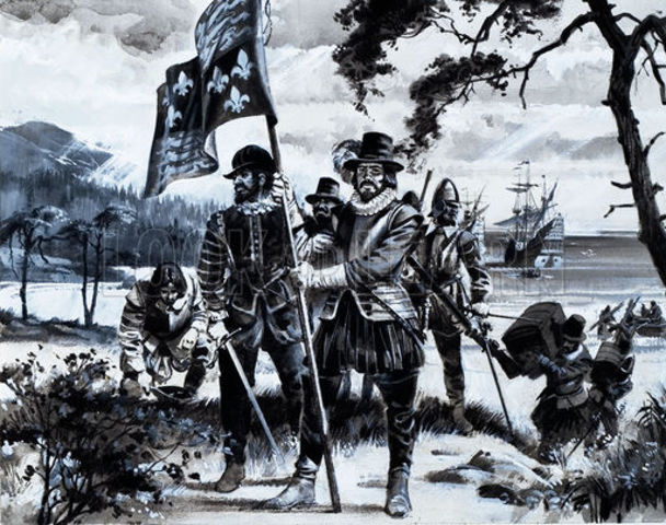 Sir Humphrey Gilbert claims Newfoundland as England's first overseas colony