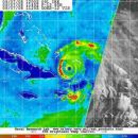 Texas First recorded hurricane strikes near Galveston