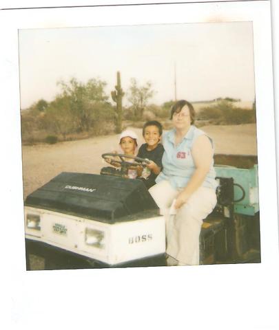 I drove grandma in the cushman!