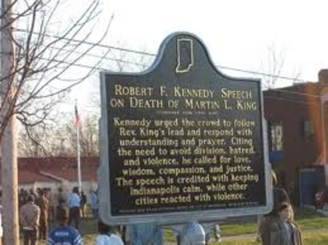 Robert Kennedy speech over MLK