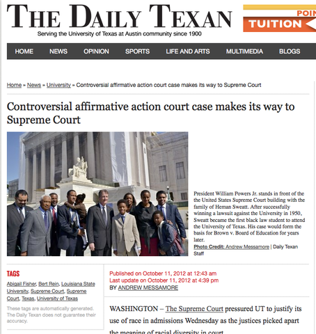 Fisher V. University of Texas