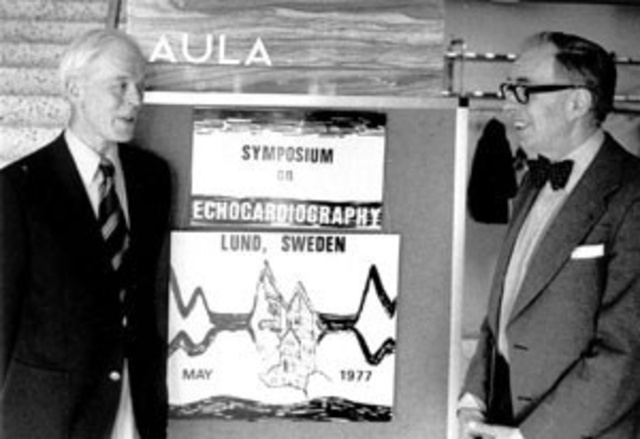 Physician Inge Edler and Engineer C. Hellmuth Hertz