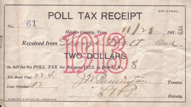 Poll Taxes