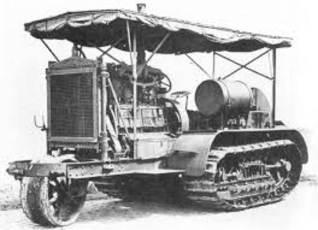experimental steam-driven artillery tractor