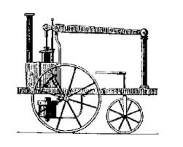 orking model of a steam carriage in Redruth,