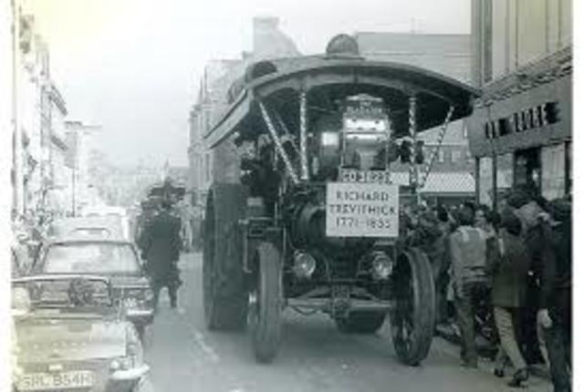 Richard Trevithick was running a full-sized vehicle