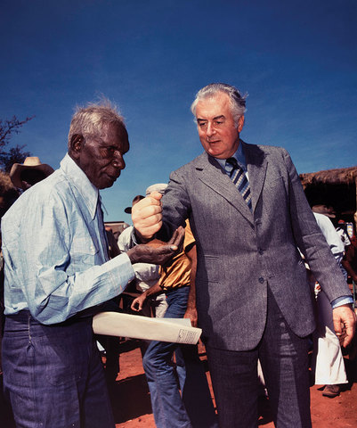 Gurindji land returned by Whitlam government