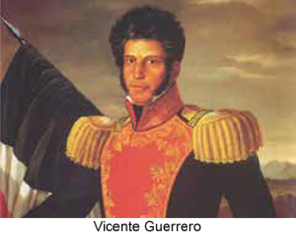 Vicente Guerrero continua la resistencia