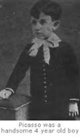 Málaga, Spain. Pablo Ruiz Picasso is born