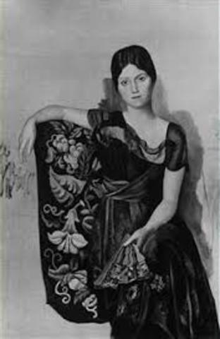 Marries  Olga Koklova