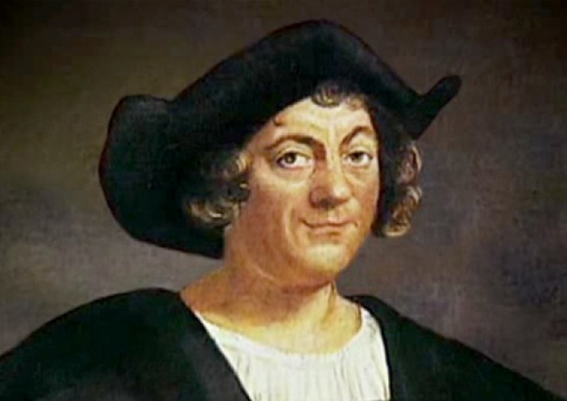 Christopher Columbus lands in Hispaniola