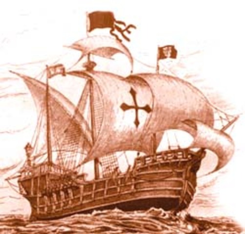 Colón llega a las islas americanas