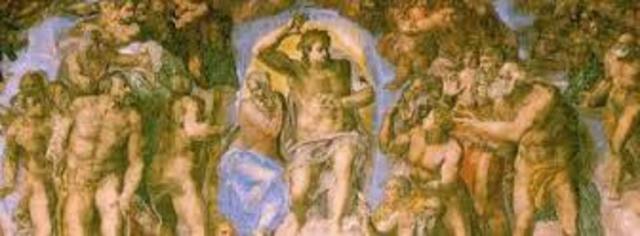Michelangelo begins painting Sistine chapel