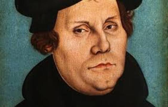 Martin Luther posts 95 Theses