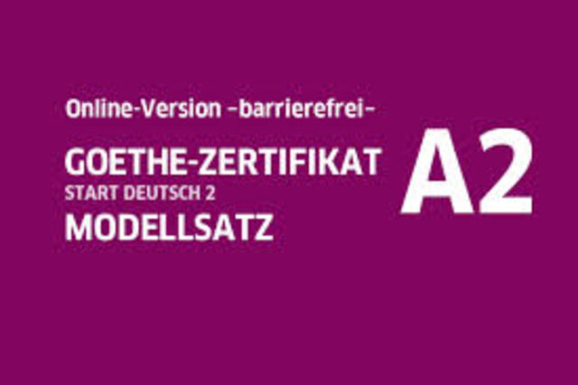 Acredito mi Certificado de Aleman A2