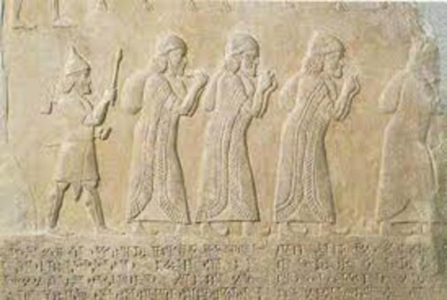 700 a. C. Deportación a Nínive