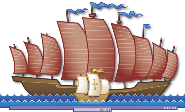 Zheng He takes first voyage